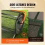 Compost Spreader, 24.4-25.6" Height Adjustable Handle, 24" Wide, Lawn and Garden Peat Moss Roller with Side Latches, Powder Coat
