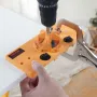 Concealed Hinge Jig, Cabinet Hinge Jig with C-Type Clamp and Accessories, PA66 Nylon and Steel Material, Accurate Hinge Drill Ji