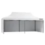 Pop Up Canopy Tent Outdoor Gazebo Tent 3.05 x 6.1 m with Sidewalls & Bag White