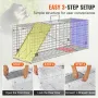 Live Animal Cage Trap, 31 "X 10" X 12 "Humane Cat Trap