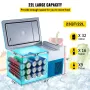 Car Refrigerator 22L Compressor Portable Small Refrigerator Car Refrigerator Freezer Vehicle Car Truck RV Boat Mini Electric Coo