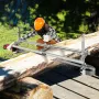 Chainsaw Mill, Portable Sawmill 36 cm-122 cm Guide Bar, Galvanized Steel Chainsaw Planking Mill with 0.5 cm-30 cm Cutting Thickn