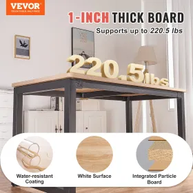 Table Top, 78.7" x 31.5" x 1", 220.5 lbs Load Capacity, Universal One-Piece Particle Board Desktop for Height Adjustable