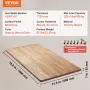 Tabel top, 70,9 "x 31,5" x 1 ", 220,5 lbs belastningskapacitet