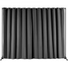 Room Divider, 8 ft x 10 ft Portable Panel Room Divider with Wheels Curtain Divider Stand, Room Divider Privacy Screen for