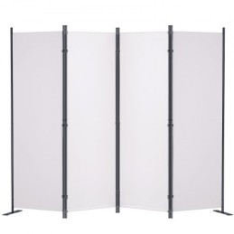 Room Divider, 5.6 ft Room Dividers and Folding Privacy Screens (4-panel), Fabric Partition Room Dividers for Office, Bedroom,