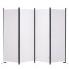 Room Divider, 5.6 ft Room Dividers and Folding Privacy Screens (4-panel), Fabric Partition Room Dividers for Office, Bedroom,