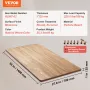 Table Top, 55" x 27.6" x 1", 220.5 lbs Load Capacity, Universal One-Piece Particle Board Desktop for Height Adjustable Electric 