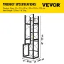 Refrigerant Tank Rack with 1x50lb, 2x30lb and 3 Small Bottles Cylinder Tank Rack, 48.5x15x11 inch Refrigerant Cylinder Rack Gas 
