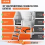 38 "PET Dog Bathing Station m/ rampe, Professionel rustfri