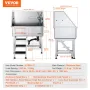 38 "PET Dog Bathing Station m/ rampe, Professionel rustfri