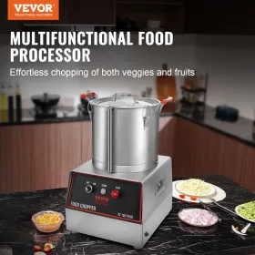 Food Processor Vegetabilsk Chopper 1400W 16 kvart rustfrit
