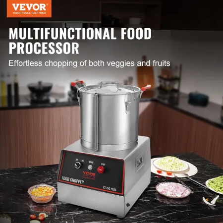 Food Processor Vegetabilsk Chopper 1400W 16 kvart rustfrit