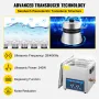 10L Ultralydrenser Dual Frequency Ultrasonic Cleaning Machine
