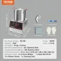 Food Processor Vegetabilsk Chopper 1400W 16 kvart rustfrit