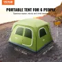 Campingtelt, 10 x 9 x 6,5 fod, egnet til 6 personer, vandtæt