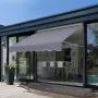 Manual Retractable Awning, 78" Outdoor Retractable Patio Awning Sunshade Shelter, Adjustable Patio Door Window Awning Canopy wit