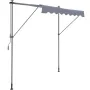 Manual Retractable Awning, 78" Outdoor Retractable Patio Awning Sunshade Shelter, Adjustable Patio Door Window Awning Canopy wit