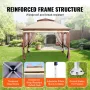 Patio Gazebo, 11 x 11 FT Pop up Gazebo for 8-10 Person, with Mosquito Netting, Metal Frame, and PU Coated 250D Oxford Cloth, Out