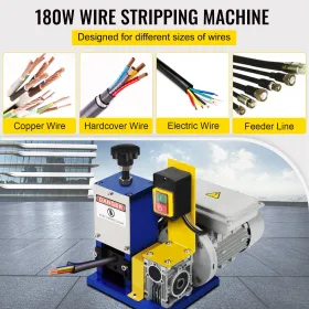 Electric Wire Stripping Machine  Î¦1.5mm~Î¦25mm 180W Portable Automatic Wire Stripper Cable Single Phase Wire Stripping Machine