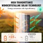 Bærbart monokrystallinsk solpanel 200W foldbart ETFE