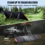 Portable Monocrystalline Solar Panel, 200W Foldable Monocrystalline ETFE Solar Charger, 23% Efficiency Solar Panel with MC4 Outp