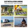 Portable Monocrystalline Solar Panel, 200W Foldable Monocrystalline ETFE Solar Charger, 23% Efficiency Solar Panel with MC4 Outp