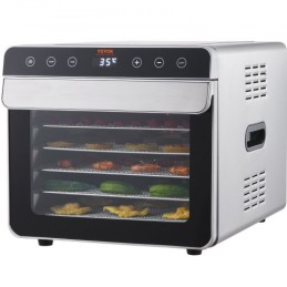 6 Trays Food Dehydrator Machine Stainless Steel 700W Jerky Fruit Drying