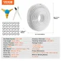 PEX-AL-PEX Tube, 300 m, 16 mm Diameter Aluminum-Plastic Composite Pipe Oxygen Barrier Radiant Floor PEX Pipe, 2 mm Thickness Rad