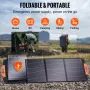 Portable Monocrystalline Solar Panel, 120W Foldable Monocrystalline ETFE Solar Charger, 23% Efficiency Solar Panel with Type C, 
