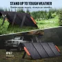 Bærbart monokrystallinsk solpanel 120W foldbart ETFE