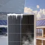 200W monokrystallinsk solpanelsæt med 2 solpaneler og