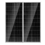 200W Monocrystalline Solar Panel Kit, 2PCS Monocrystalline Solar Panels + Charge Controller, 23% High-Efficiency Monocrystalline