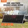 100W monokrystallinsk solpanelsæt 12V solpanel og laderegulator