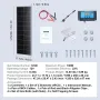 100W Monocrystalline Solar Panel Kit, 12V Monocrystalline Solar Panel + Charge Controller, 23% High-Efficiency Monocrystalline P