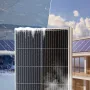 100W monokrystallinsk solpanelsæt 12V solpanel og laderegulator