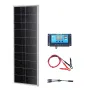 100W Monocrystalline Solar Panel Kit, 12V Monocrystalline Solar Panel + Charge Controller, 23% High-Efficiency Monocrystalline P