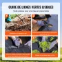 Weed Barrier Landscape Fabric, 3.28*164FT Heavy Duty Garden Weed Fabric, Woven PP Weed Control Fabric, Driveway Fabric, Geotexti
