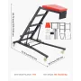 Automotive Topside Creeper, with Adjustable Height 1219-1930 mm, 400 LBS Capacity High Creeper, 4 Swivel Caster Wheels, Heavy Du