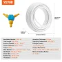 Pex-al-Pex Tube, 82ft, 5/8 '' Diameter aluminium-plastisk