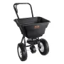 Spreder, 34 kg græsspreder med 30 cm hjul, stålgødningsspreder