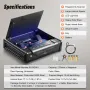 Gun Safe for Pistols Biometric Gun Safe med 3 adgangsmåder til