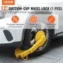 Wheel Lock Clamp, 1 Pack Trailer Wheel Lock, Heavy-Duty Anti Theft Tire Lock, Trailer Wheel Locks for RV Trailers, Cars,