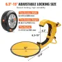 Wheel Lock Clamp, 1 Pack Trailer Wheel Lock, Heavy-Duty Anti Theft Tire Lock, Trailer Wheel Locks for RV Trailers, Cars,