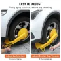 Wheel Lock Clamp, 1 Pack Trailer Wheel Lock, Heavy-Duty Anti Theft Tire Lock, Trailer Wheel Locks for RV Trailers, Cars,