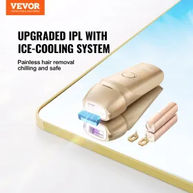 IPL Hair Removal Laser Hair Remover with Ice Cooling Dual Modes 5 Levels