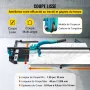 47 Inch Tile Cutter Single Rail Double Brackets Manual Tile Cutter 3/5 in Cap with Precise Laser Manual Tile Cutter Tools for Pr