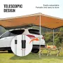 Vehicle Awning 270 Degree, 8.2' Height Retractable Car Side Awning, PU3000mm UV50+ Car Awning with Waterproof Storage Bag, Suita