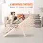 Dog Ramp, Folding Pet Ramp for Bed, Adjustable Dog Ramp for Small, Large, Old Dogs & Cats, Wooden Pet Ramp with 120 cm Long Ramp