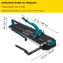 47 Inch Tile Cutter Single Rail Double Brackets Manual Tile Cutter 3/5 in Cap with Precise Laser Manual Tile Cutter Tools for Pr